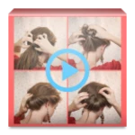 hairstyle videos android application logo